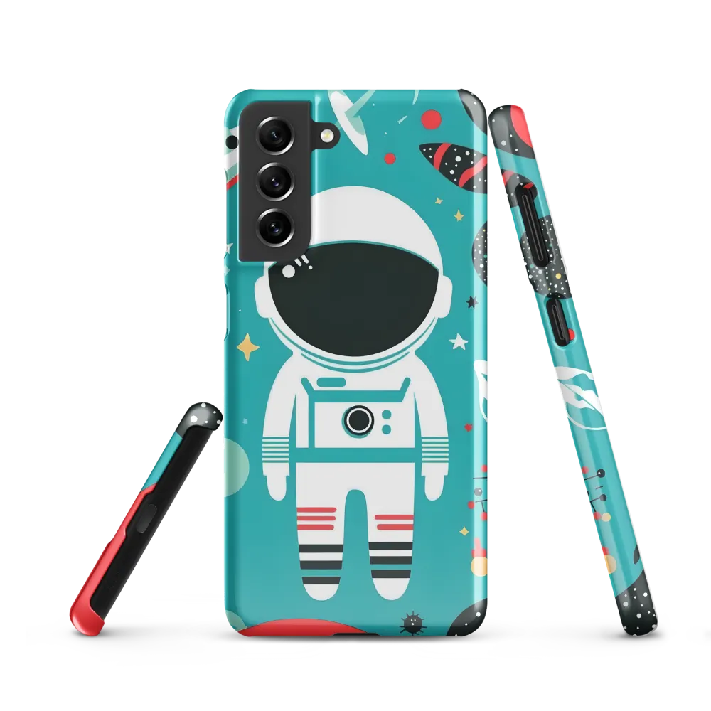 Whimsical Astronaut in Cosmic Wonderland
