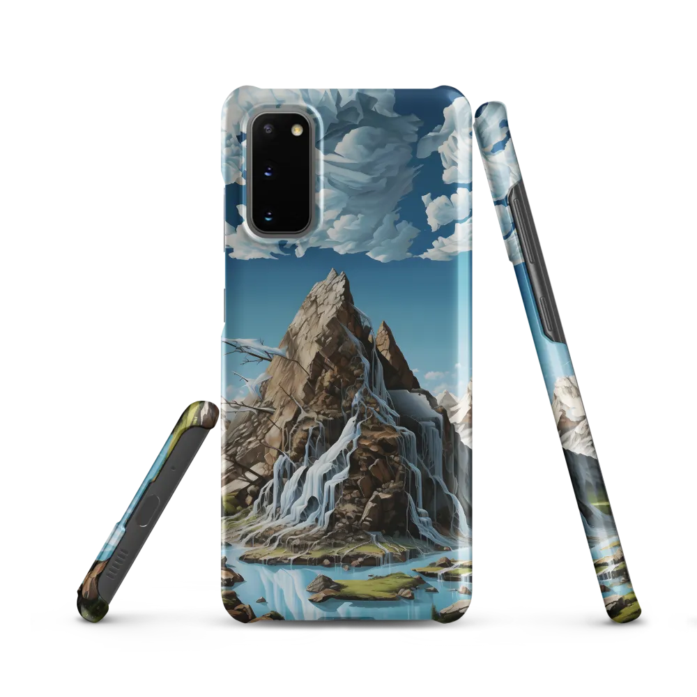 Majestic Cascade: A Mountain Masterpiece