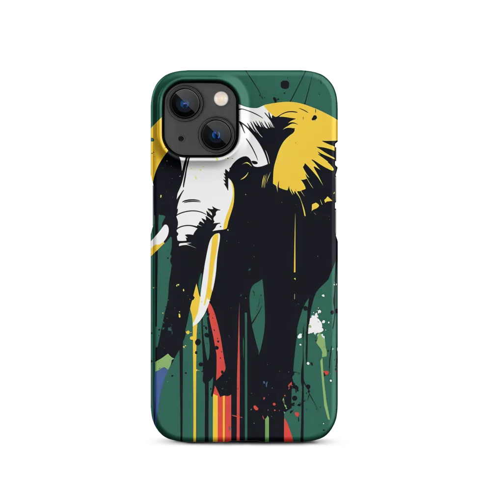 Majestic Minimalism: The Colorful Elephant
