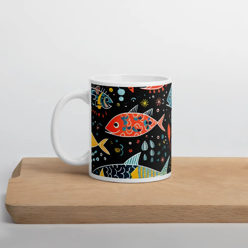 Whimsical Underwater Dance | Mug with White inside | 11 oz