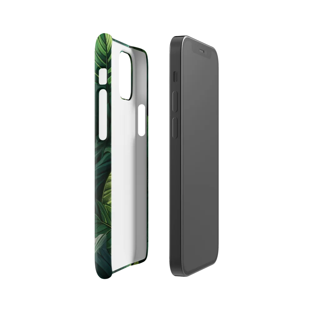 Lush Canopy: A Tropical Foliage Study | Phone Case |  12 Mini | Snap Case | Glossy