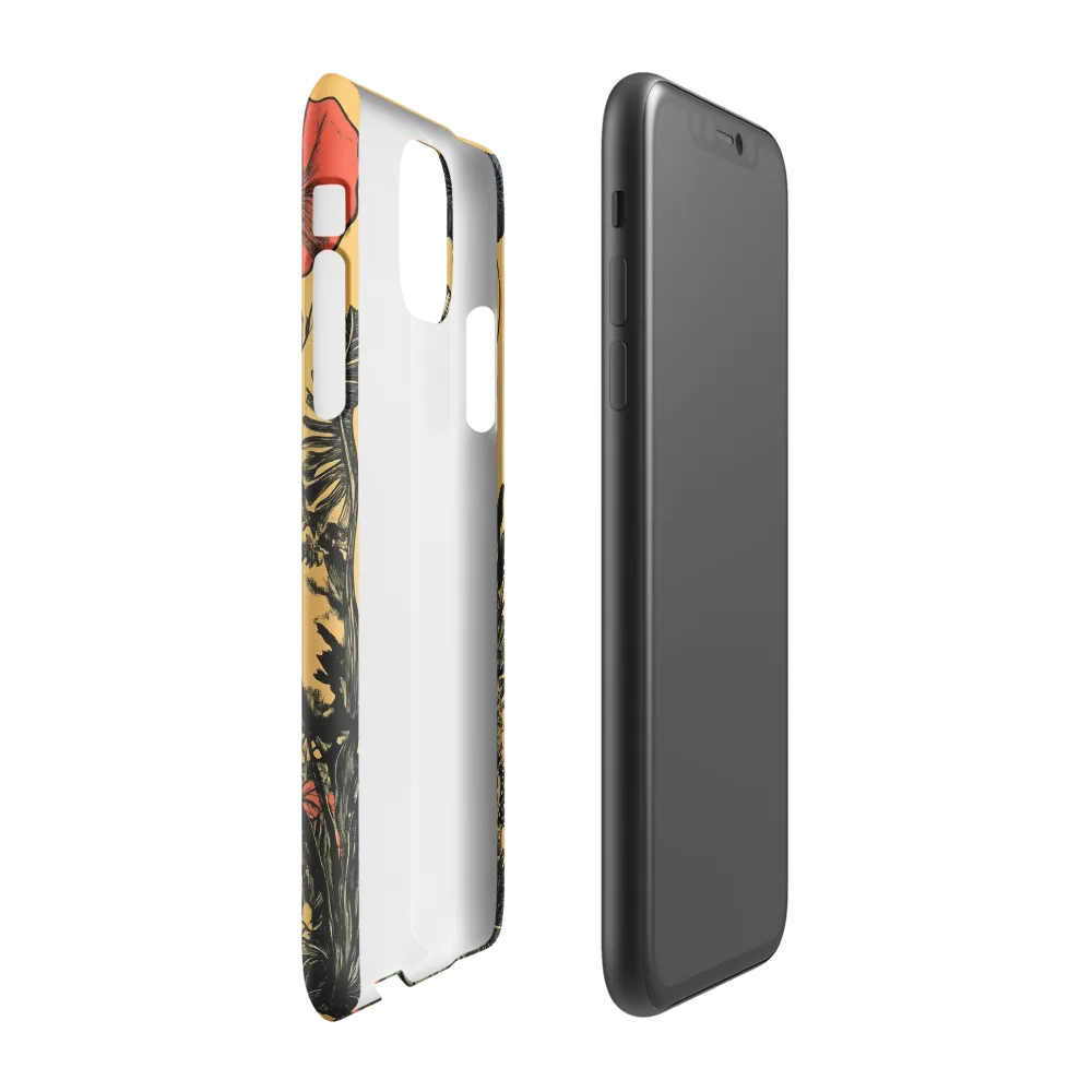 Floral Majesty: The Elephant's Sanctuary | Phone Case |  11 | Snap Case | Glossy