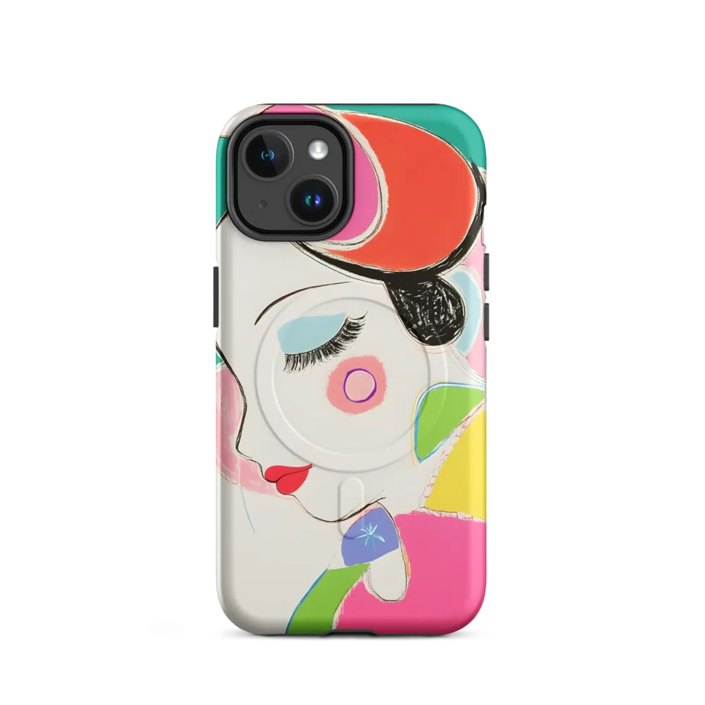 Whimsical Portrait in Colorful Abstraction