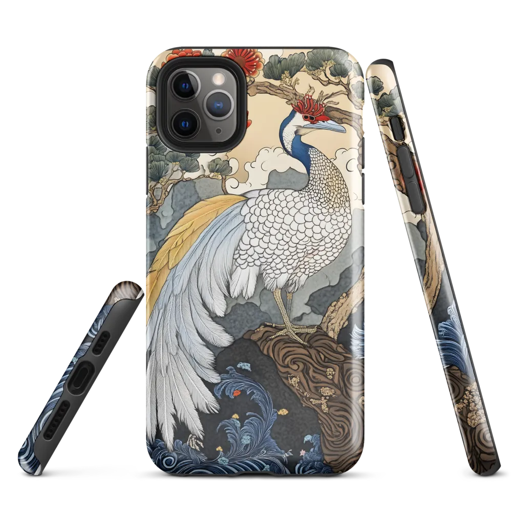 Majestic Serenity: The Ethereal Peacock | Phone Case |  11 Pro Max | Tough Case | Glossy