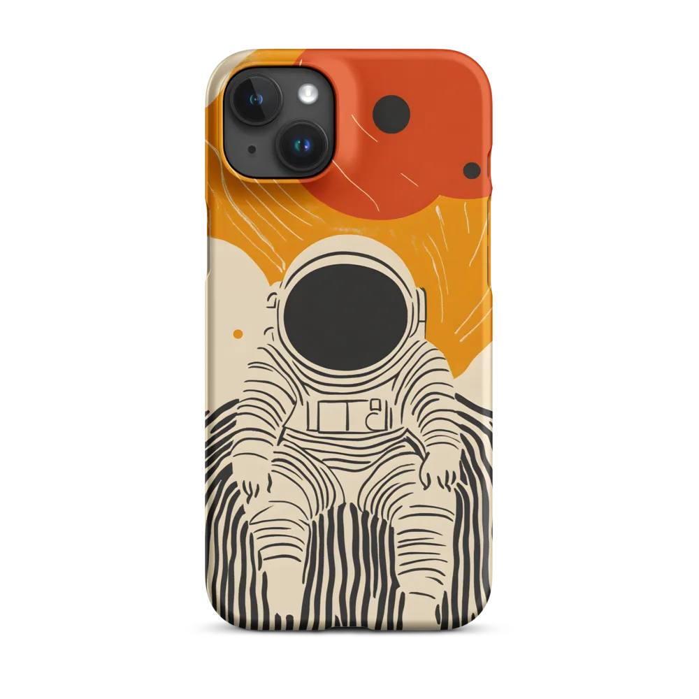 Astronaut in Cosmic Thoughts | Phone Case |  15 Plus | Snap Case | Matte
