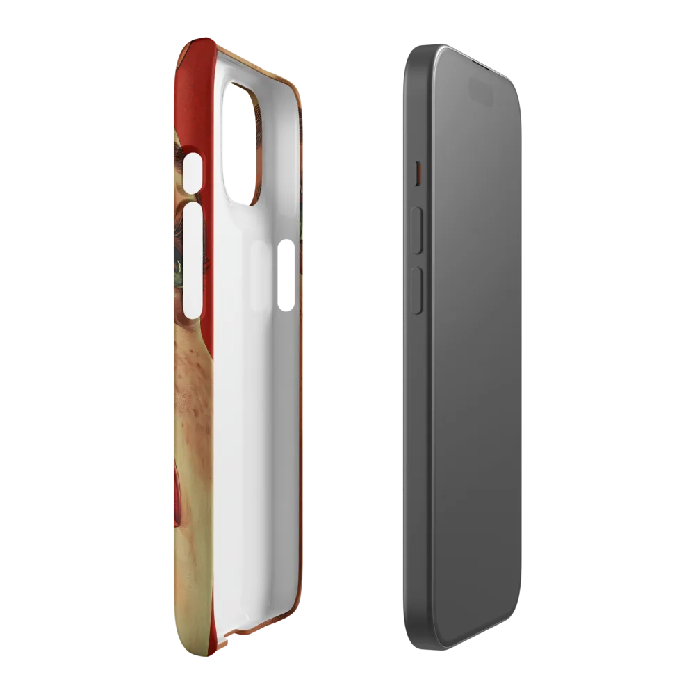 Red Intensity: A Portrait of Elegance | Phone Case |  15 | Snap Case | Matte