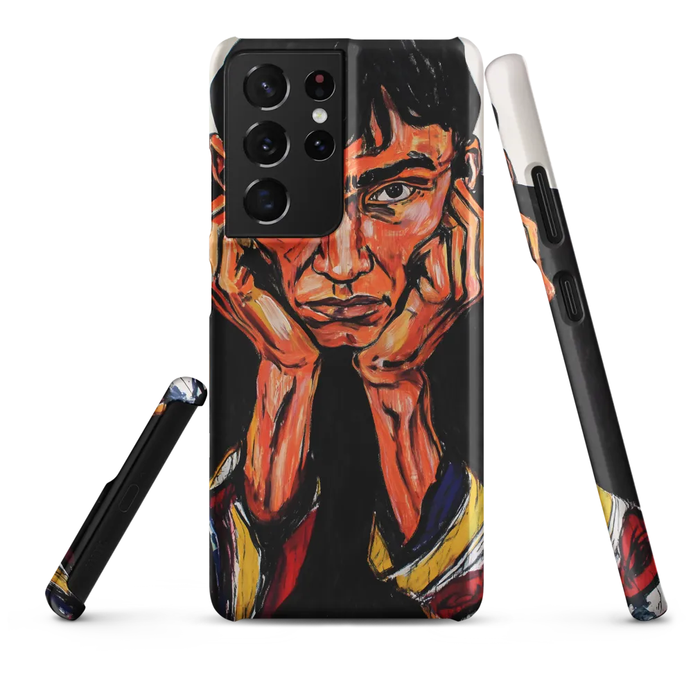 Contemplative Intensity: An Expressionist Portrait