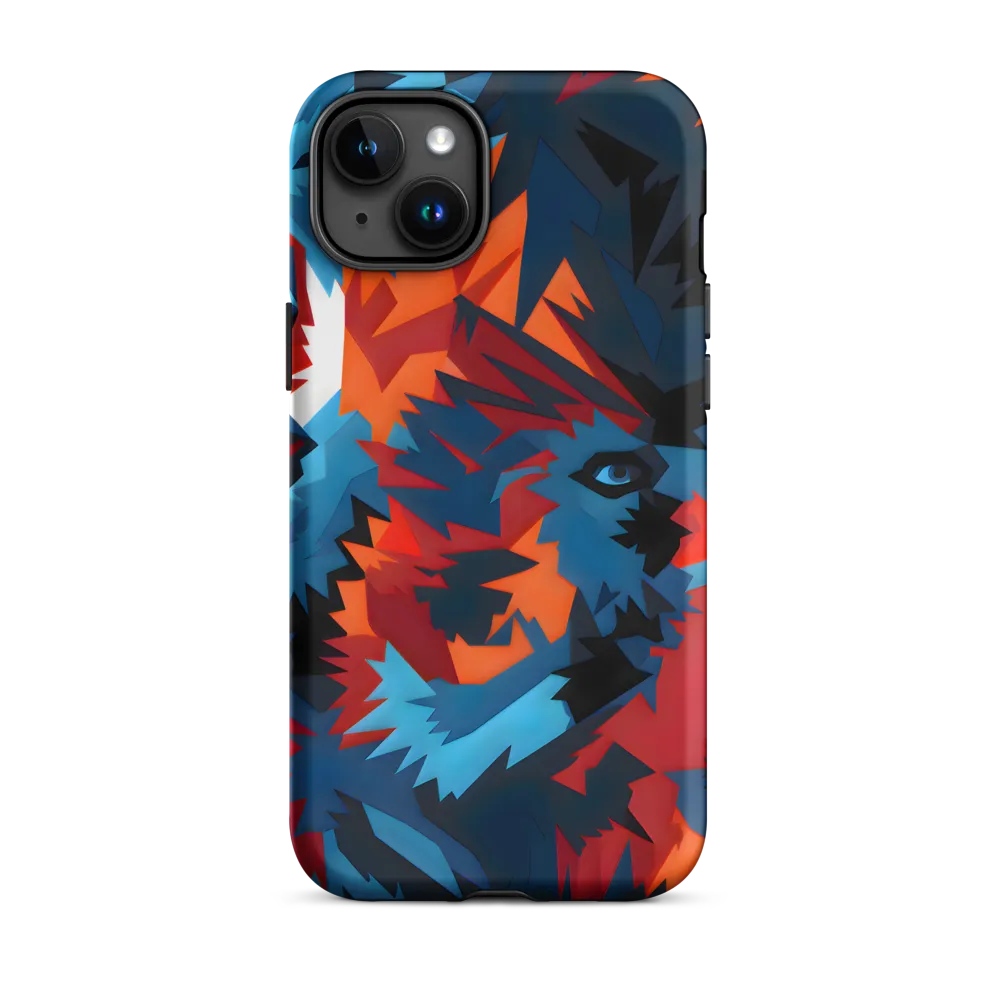 Vivid Aura of the Wolf | Phone Case |  15 Plus | Tough Case | Matte