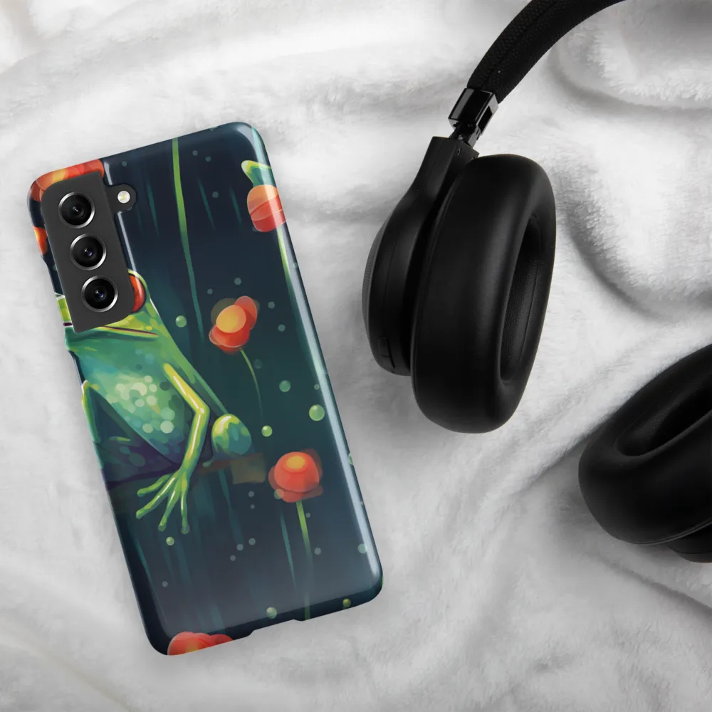 Playful Frogs in a Lush Pond | Phone Case |  S21 FE | Snap Case | Glossy