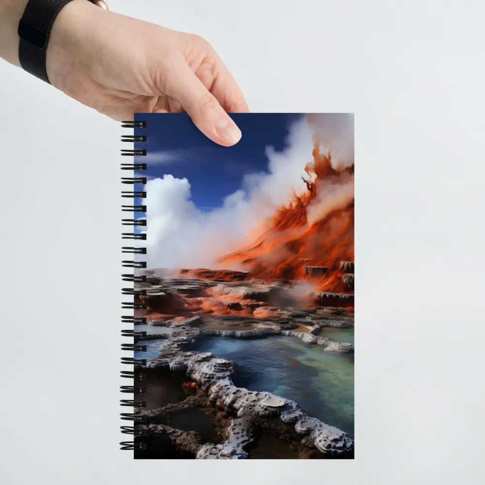 Nature's Fury: The Volcano's Expression | Spiral Notebook