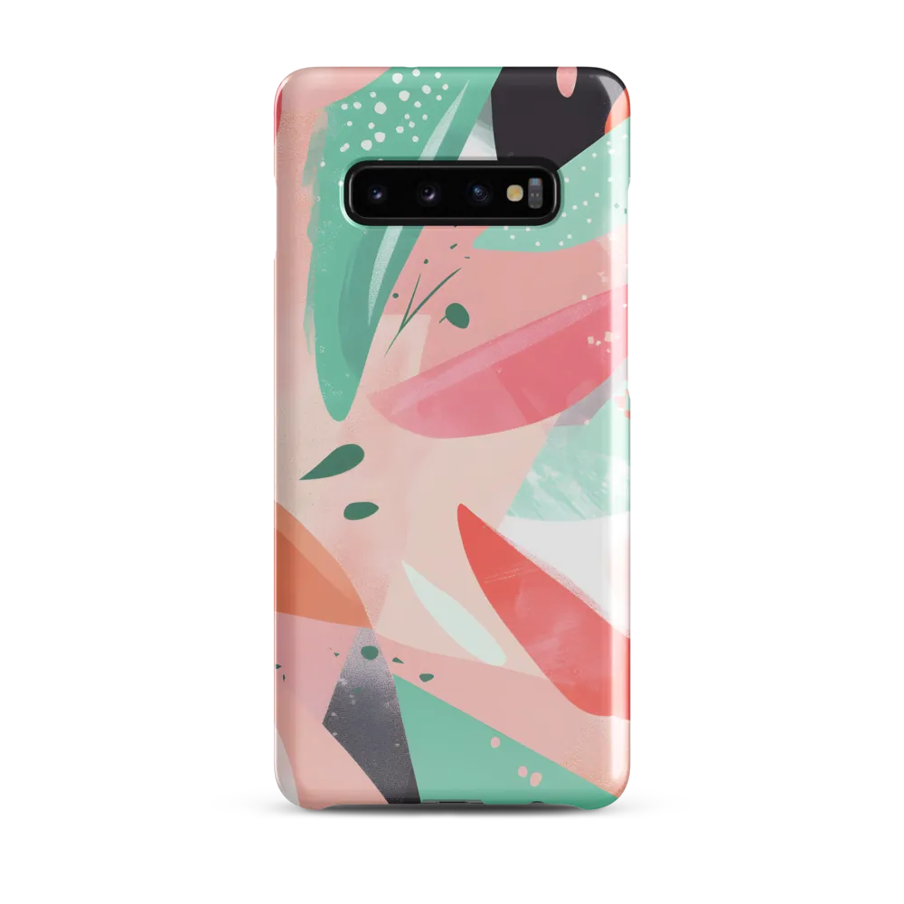 Whimsical Harmony: An Abstract Encounter | Phone Case |  S10 Plus | Snap Case | Glossy