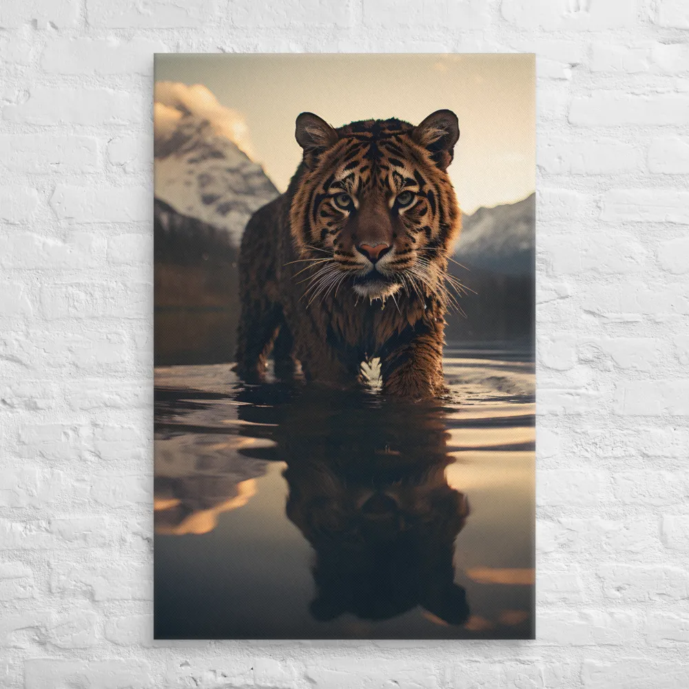 Majestic Reflection: The Tiger's Domain