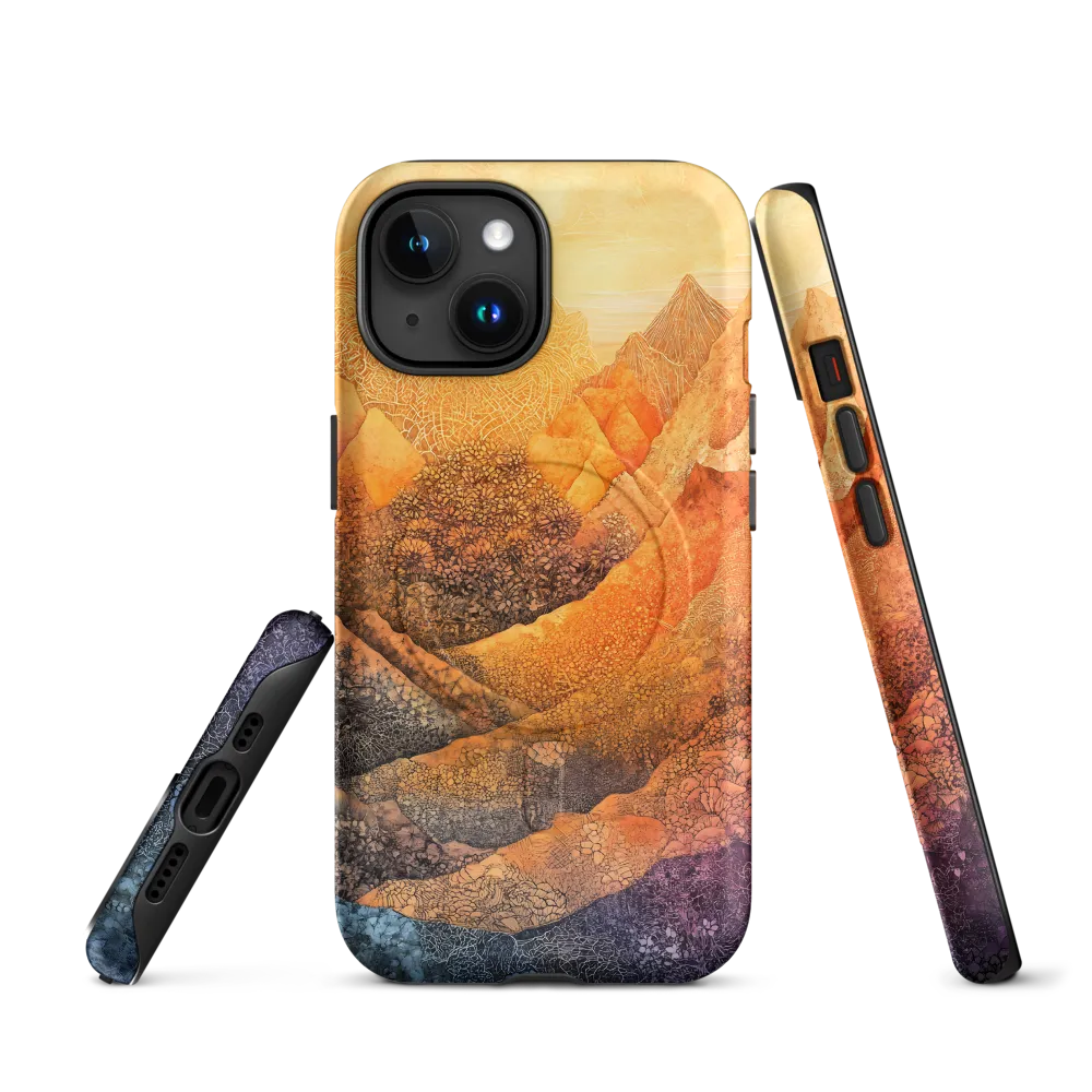 Serene Peaks of Color | Phone Case |  15 | MagSafe® Tough Case | Matte