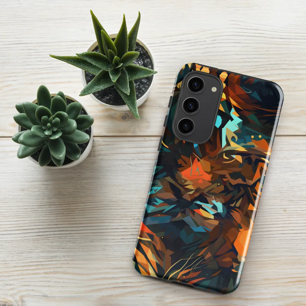 Wild Symphony: Abstract Tigers | Phone Case |  S23 Plus | Tough Case | Glossy