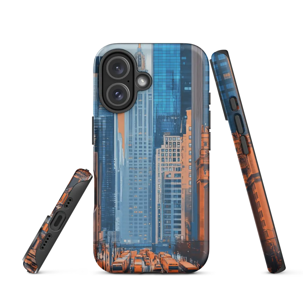 Urban Symphony in Blue and Orange | Phone Case