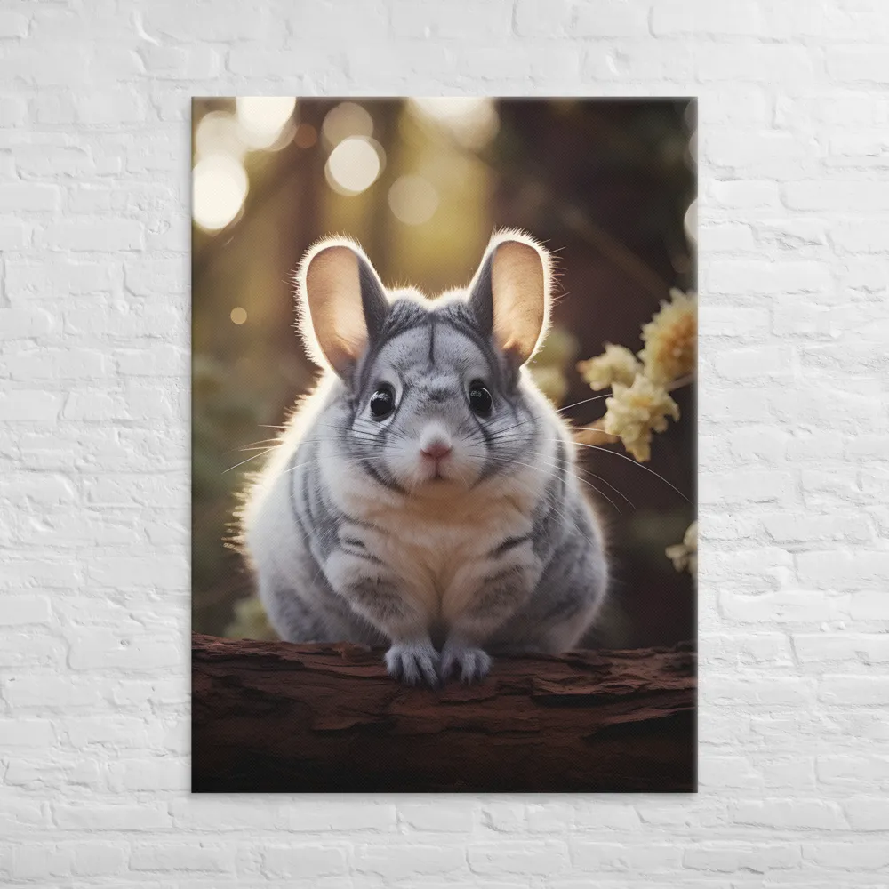 Curious Chinchilla in the Forest
