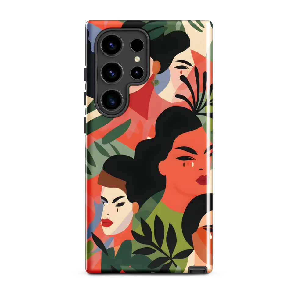 Harmony of Nature and Femininity | Phone Case |  S24 Ultra | Tough Case | Glossy