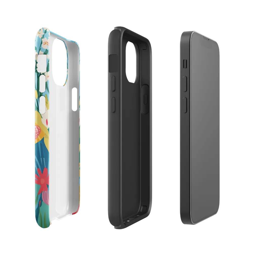 Dancing Among Blossoms | Phone Case |  13 mini | Tough Case | Glossy