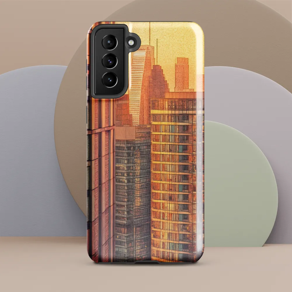 Urban Serenity at Sunset