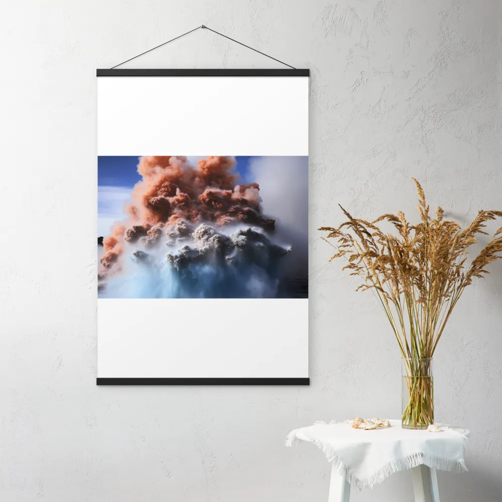 Eruption of Elements | Poster With Black Wood Hanger | 24″×36″