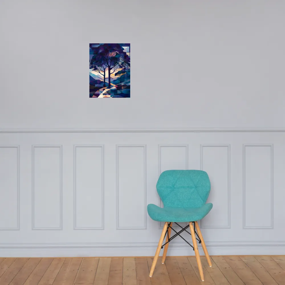 Tranquil Geometry: A Journey Through Color | Poster | 12″×16″