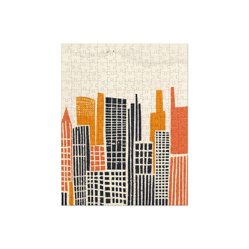 Urban Rhythms: A Graphic Cityscape