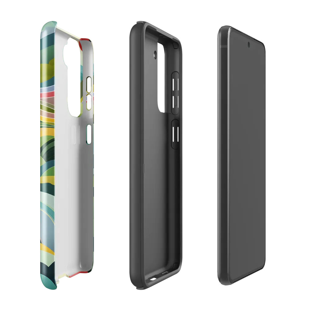 Waves of Serenity | Phone Case |  S21 FE | Tough Case | Glossy