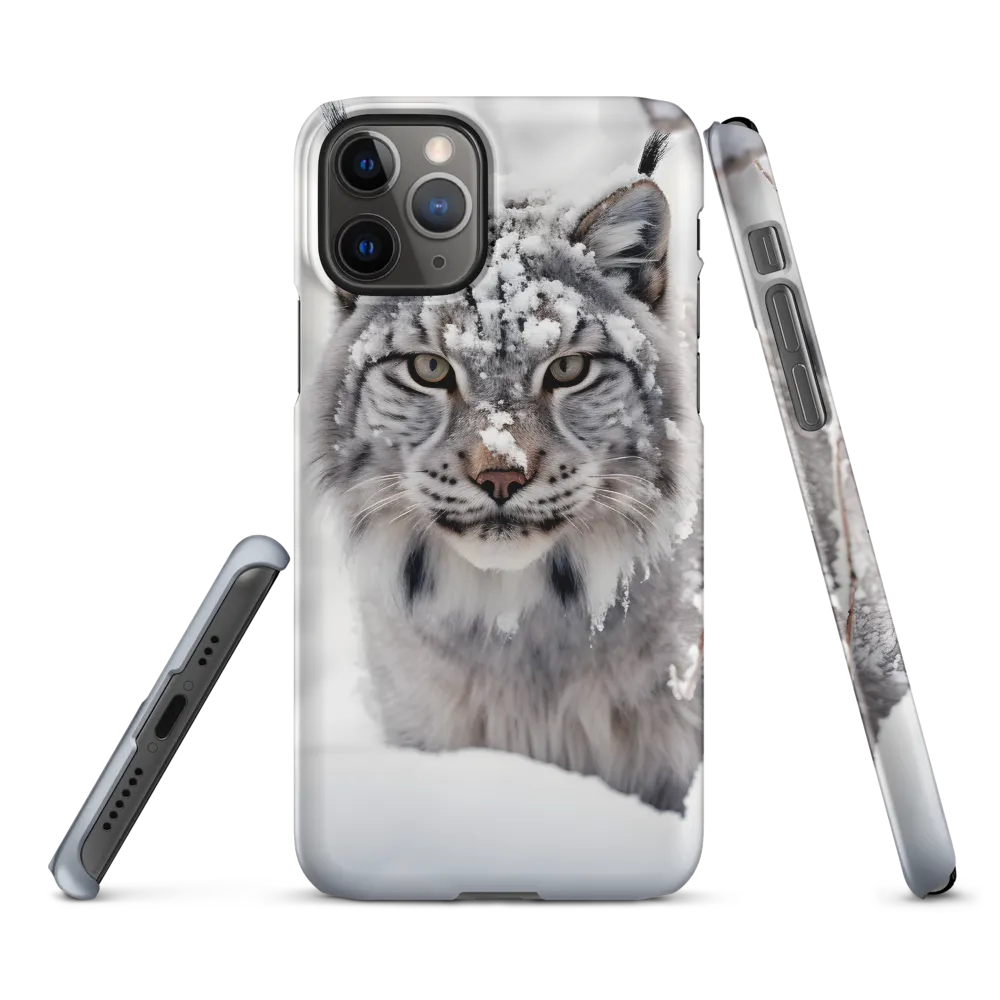 Whispers of Winter: The Lynx in Snow | Phone Case |  11 Pro | Snap Case | Matte