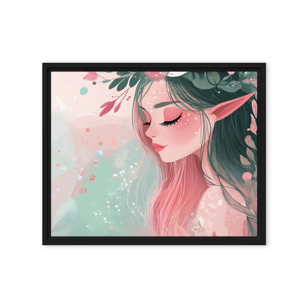 Whispers of Nature | Canvas with Black Frame | 16″×20″