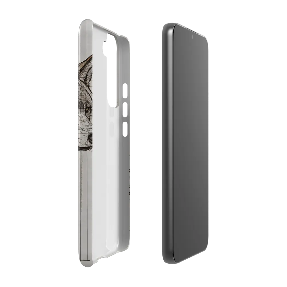 Geometric Harmony: The Essence of Wolves | Phone Case |  S22 Plus | Snap Case | Glossy