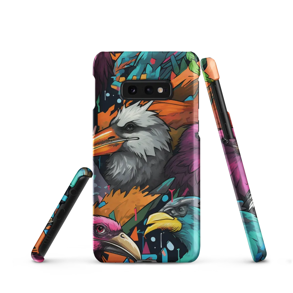 Avian Vortex: A Celebration of Color and Form | Phone Case |  S10e | Snap Case | Matte