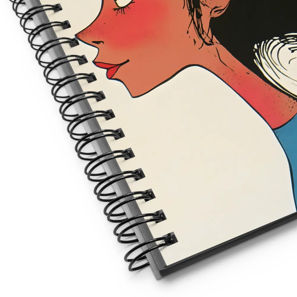 Playful Colors: The Party Hat Girl | Spiral Notebook