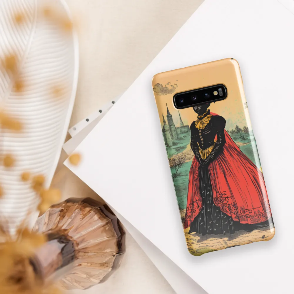 Elegance in Red and Gold | Phone Case |  S10 Plus | Snap Case | Glossy