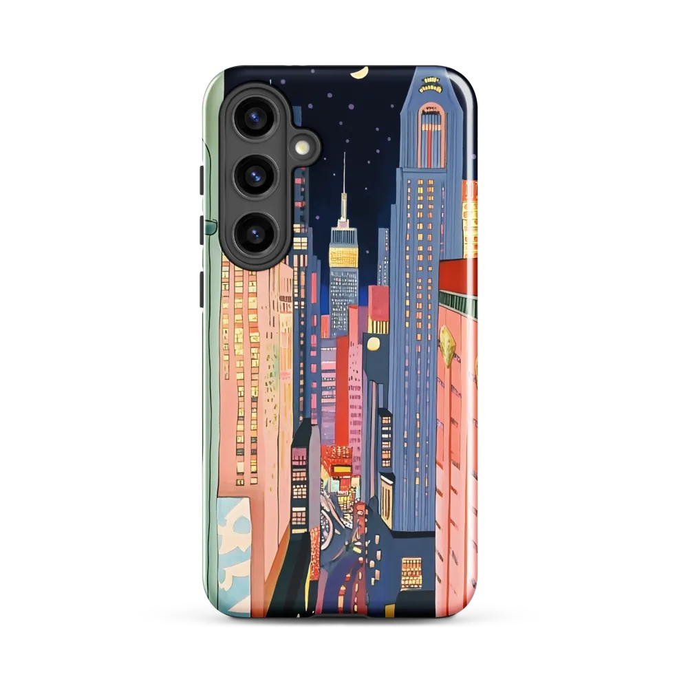 Urban Dreamscape: A Pop Art Night | Phone Case |  S24 Plus | Tough Case | Glossy