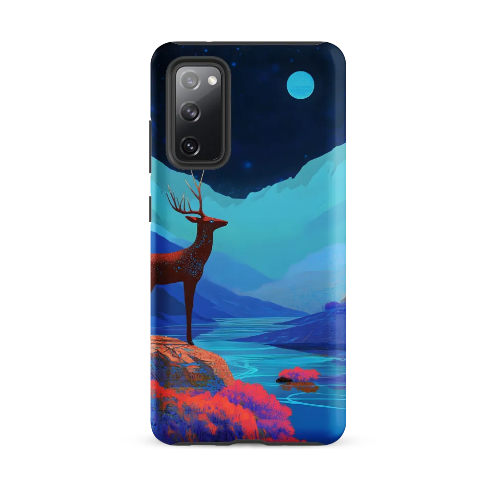Cosmic Serenity: The Starlit Stag | Phone Case |  S20 FE | Tough Case | Matte