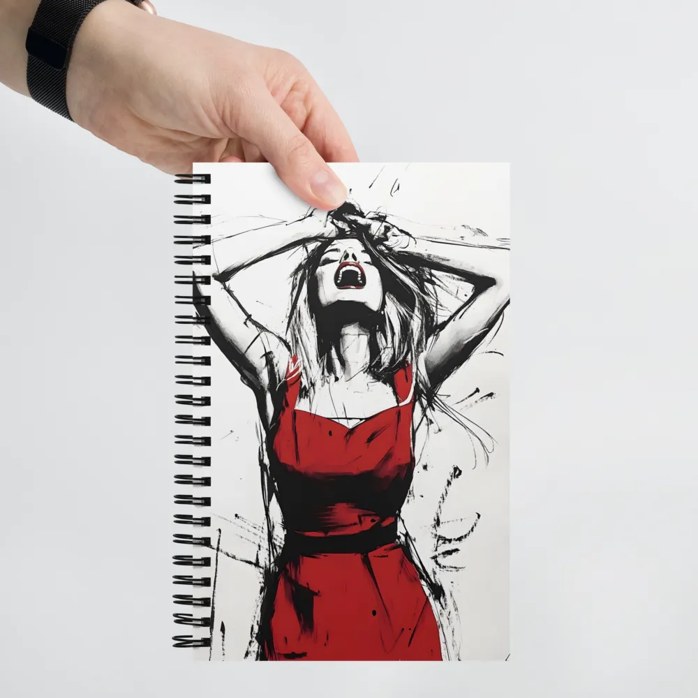 Expression of Anguish | Spiral Notebook