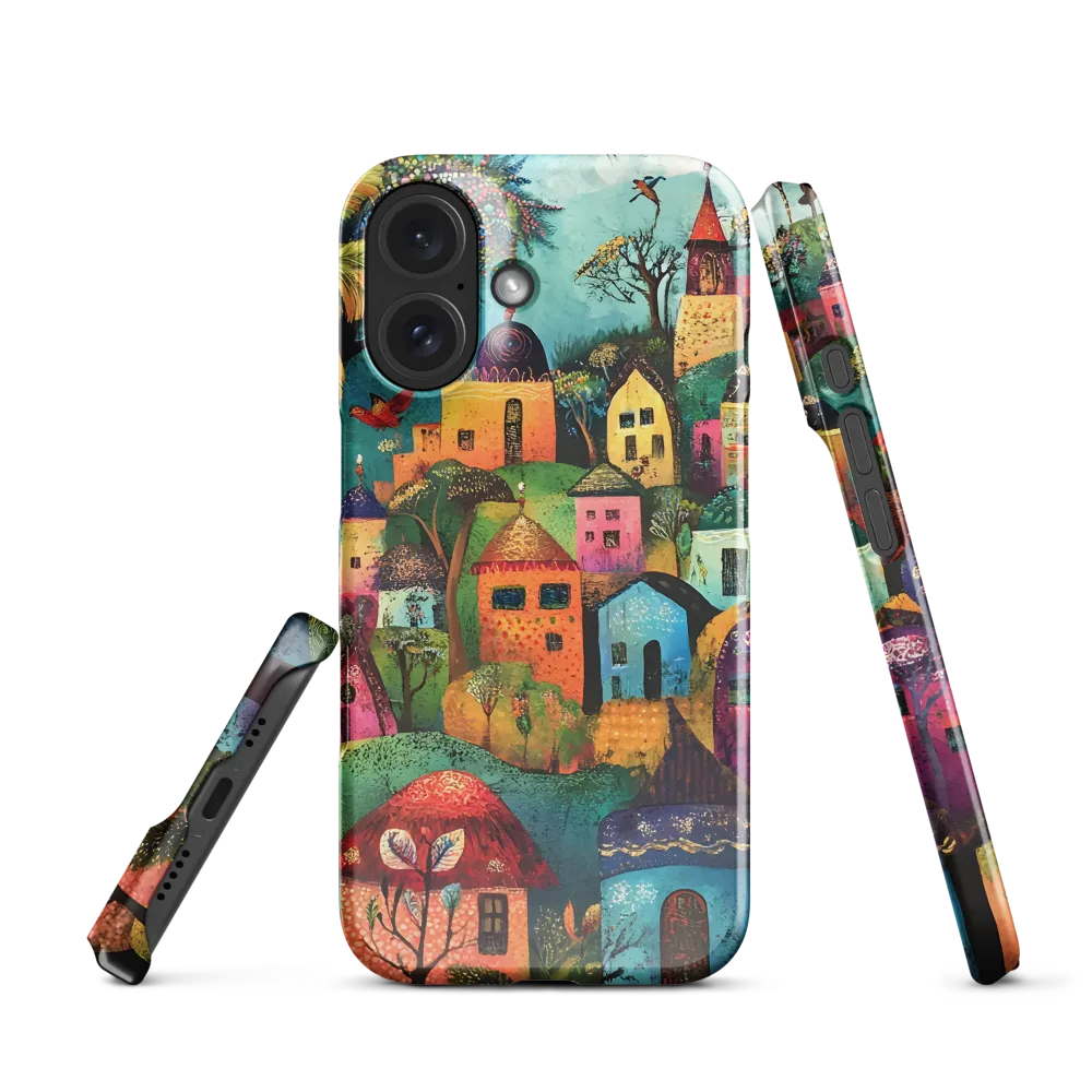 Whimsical Village Harmony | Phone Case |  16 | Snap Case | Glossy