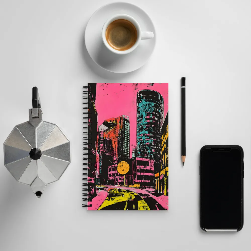 Urban Vibrance: A Kaleidoscope of Colors | Spiral Notebook