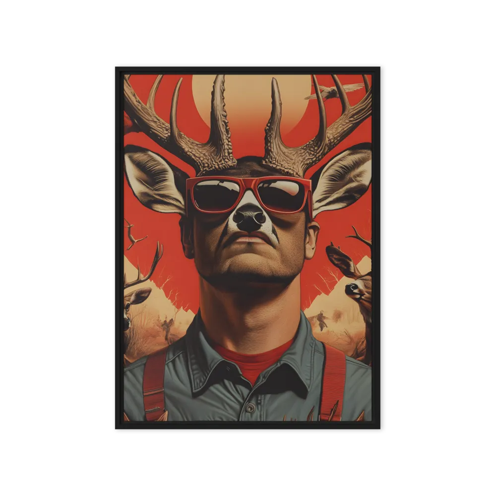 The Hunter's Spirit | Canvas with Black Frame | 20″×28″