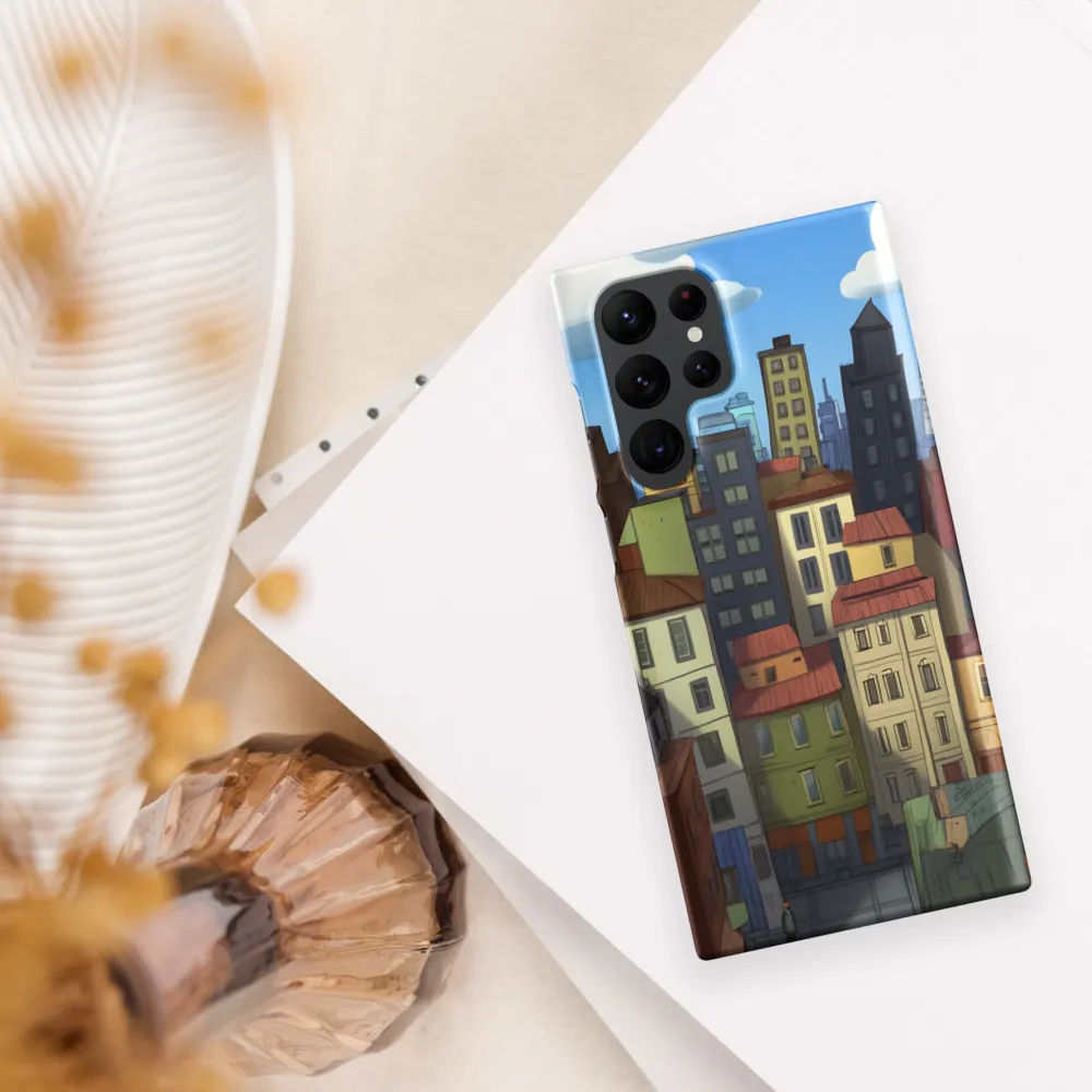 Urban Symphony: A Colorful Cityscape | Phone Case |  S22 Ultra | Snap Case | Matte