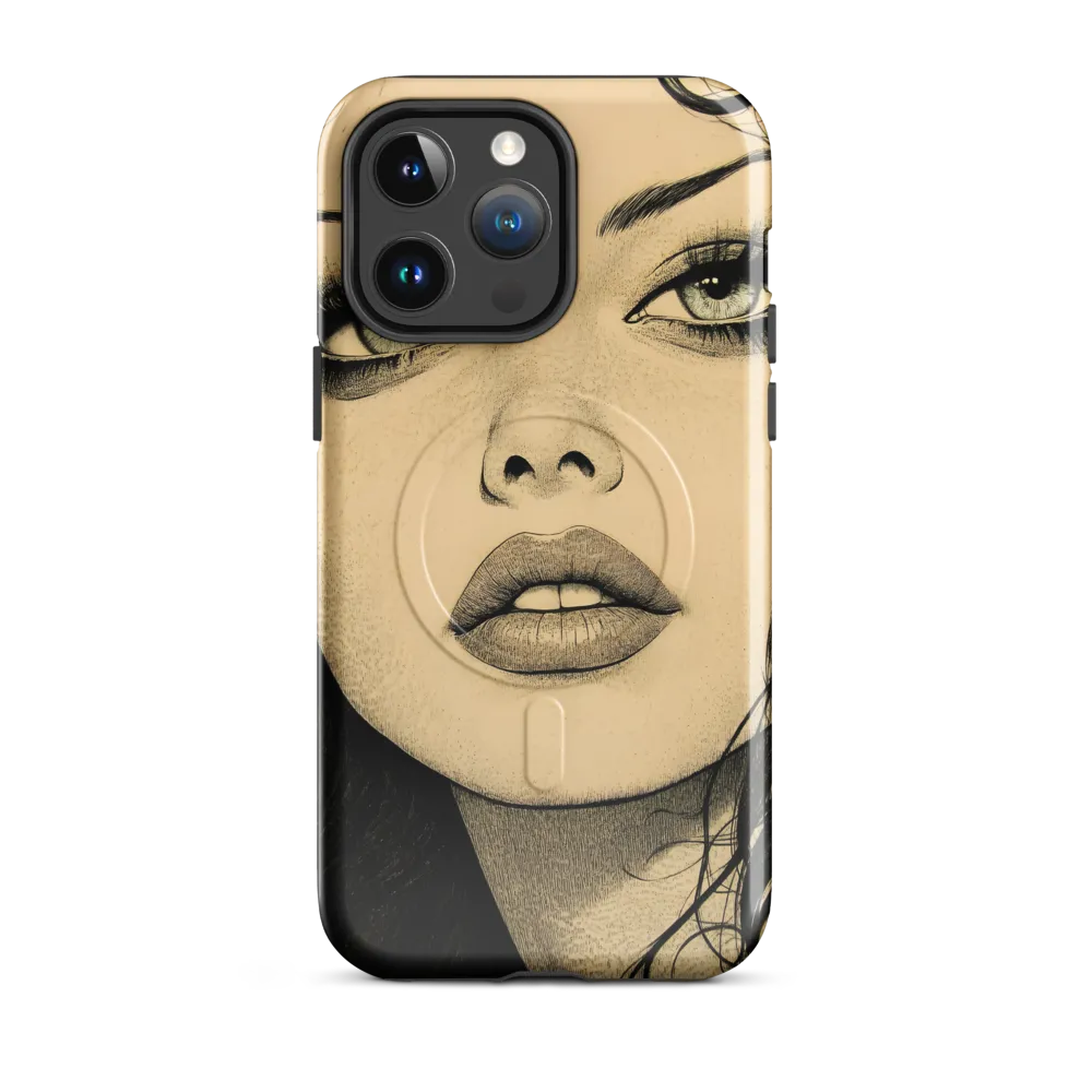 Enigmatic Gaze | Phone Case |  14 Pro Max | MagSafe® Tough Case | Glossy