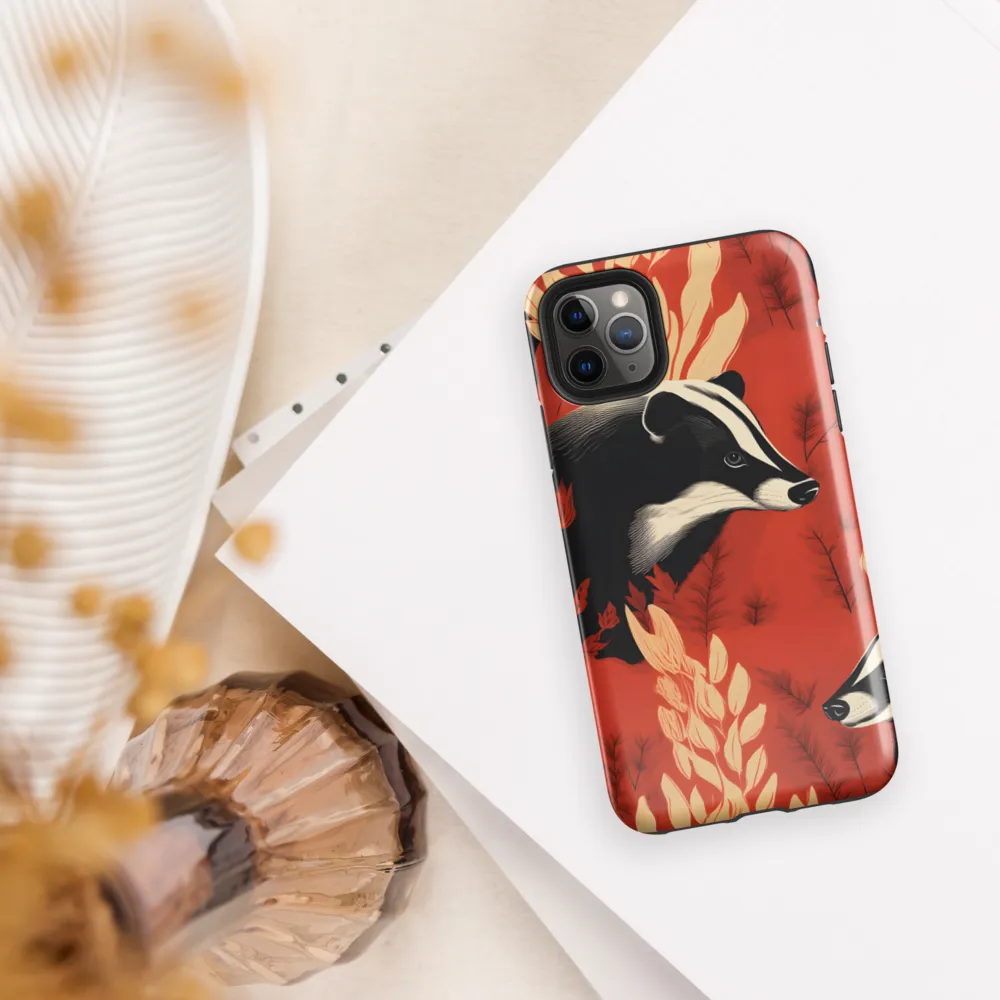 Whimsical Badger Dance | Phone Case |  11 Pro Max | Tough Case | Glossy