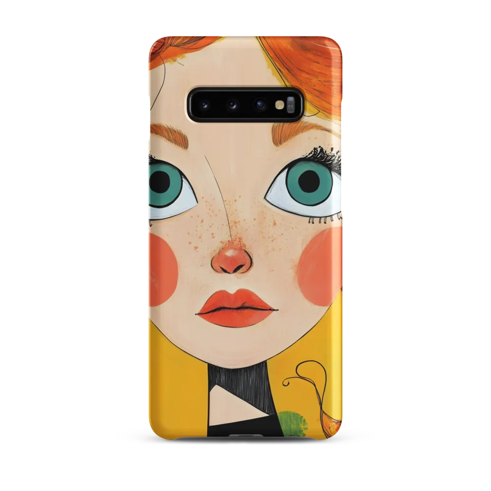 Whimsical Portrait of a Girl | Phone Case |  S10 Plus | Snap Case | Matte