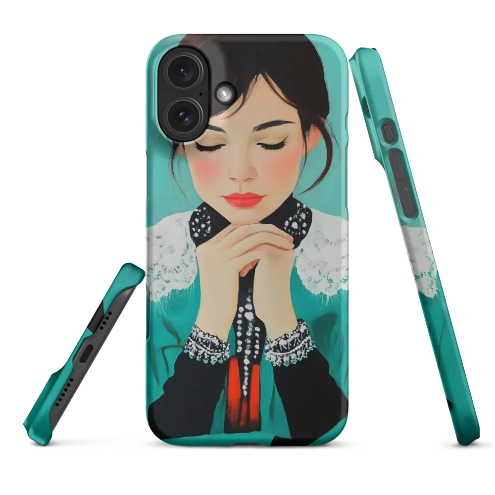 Serenity in Turquoise | Phone Case |  16 Plus | Snap Case | Matte