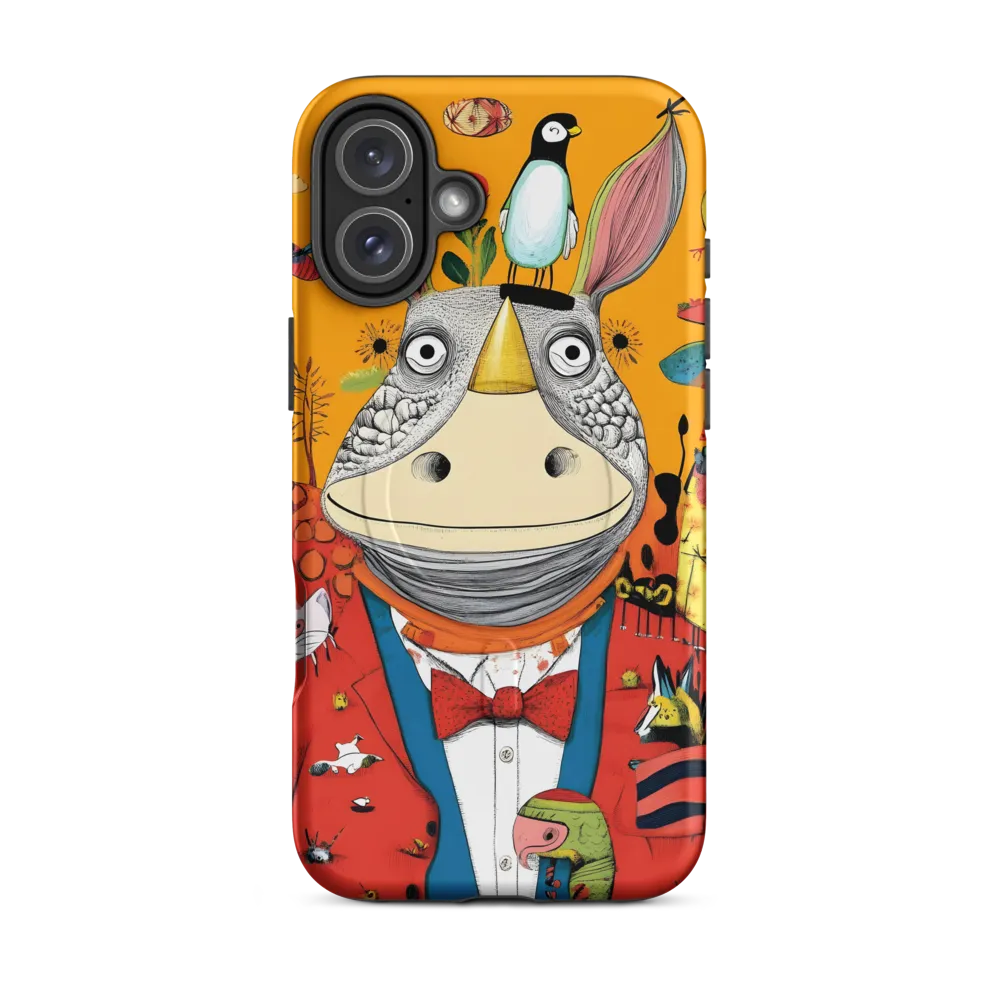 Whimsical Rhinoceros: A Playful Encounter