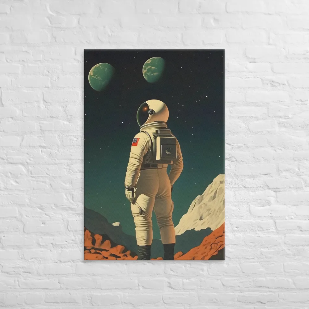 Beyond the Horizon: An Astronaut's Journey | Canvas | 32″×48″