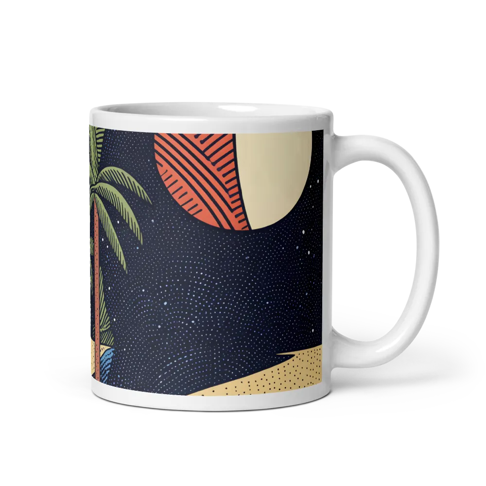 Whimsical Nightscape | Mug with White inside | 11 oz