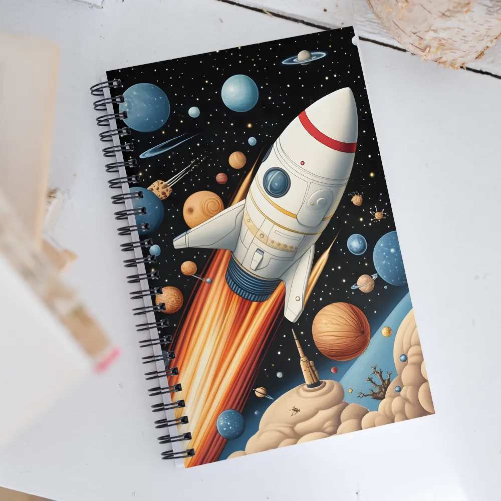 Journey Through the Cosmos | Spiral Notebook