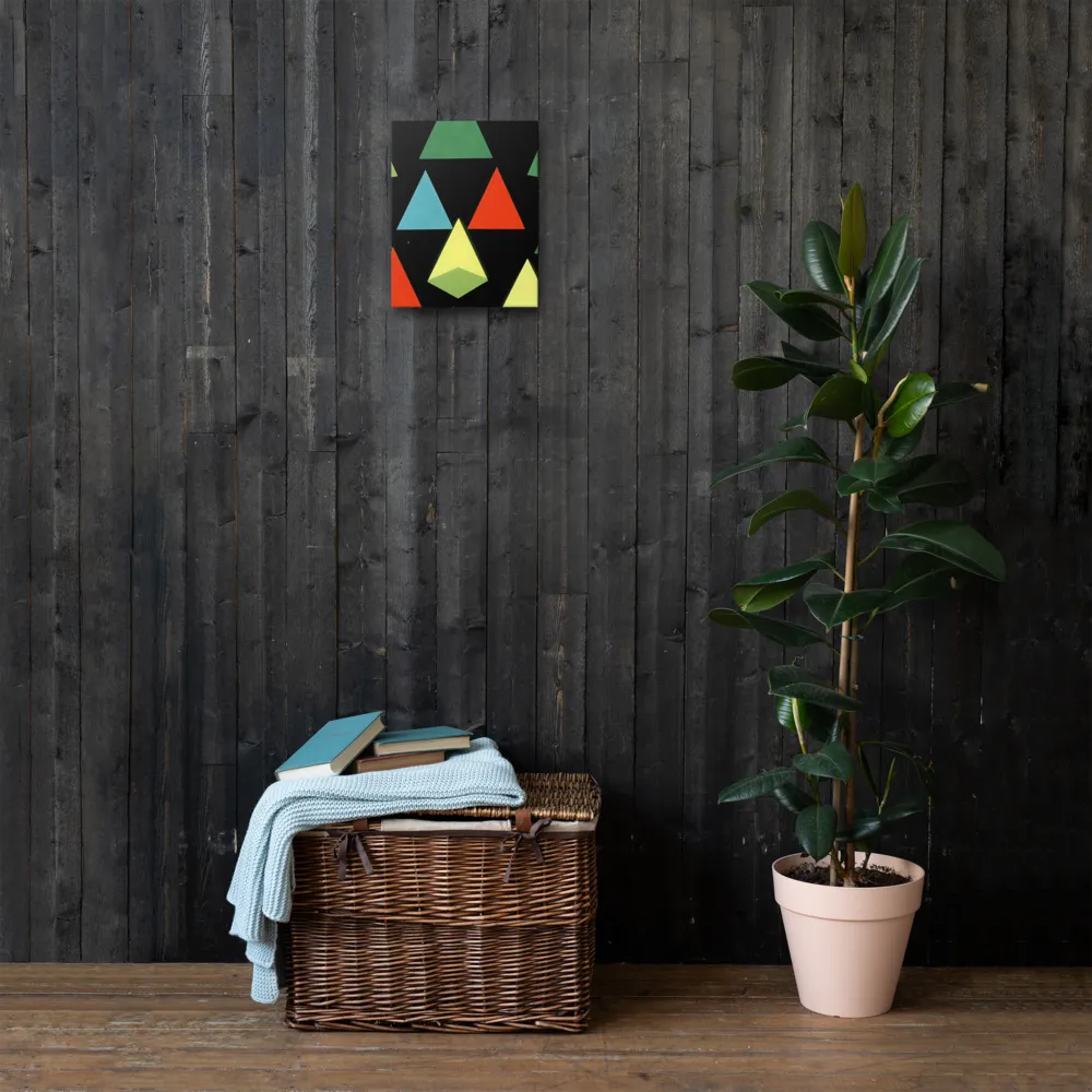 Geometric Harmony in Color | Thin Canvas | 11″×14″