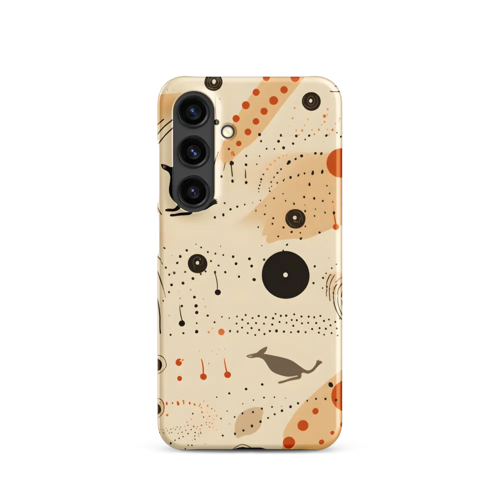 Playful Patterns in Earth Tones | Phone Case |  S24 | Snap Case | Matte